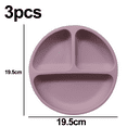 thumbnail image 2 of Suction Plates for Babies & Toddlers| Plates Stay Put with Suction Feature | Divided Design | 3 Pack, 2 of 5