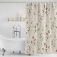 thumbnail image 4 of Flower Leaves,Waterproof Fabric Shower Curtain,Farmhouse Country Flower Bud Watercolor Waterproof Fabric Shower Curtain for Bathroom Curtains Bathtubs Shower Curtains with 12 Hooks Small 36x78in, 4 of 8