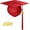 Red, variant on Shiny  Graduation Cap with 2026 Tassel,  Adjustable Mortarboard for  Graduation Ceremony