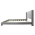 thumbnail image 3 of Better Home Products Giulia 41 x 81" Faux Leather Twin Platform Bed in Gray, 3 of 5