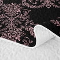 thumbnail image 5 of Manfei Hippie Damask Quilt King 3 Pieces,Exotic Style King Coverlet Set,1 Bedspread and 2 Pillowcases, 5 of 7