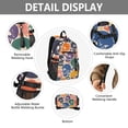 thumbnail image 4 of JIALIOU 14" Laptop Backpack Waterproof Airline Approved Stylish Casual Daypack for Travel Business College Work, Colorful Skull, 4 of 8