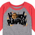 thumbnail image 3 of Instant Message - Fall - Howdy Pumpkin - Toddler & Youth Raglan Graphic T-Shirt, 3 of 7