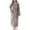 01 Gray, variant on Fewfanhot Formal Dresses for Women Warm Plush Winter Robe, Zip up Long Fleece Bath Robes Female, Zipper Bathrobes for Women