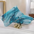 thumbnail image 3 of Turquoise Marble Outdoor Pillow Covers Pack of 2 Abstract Marble Waterproof Throw Pillow Covers Decorative Cushion Cases for Patio Garden Tent Balcony Couch 20x12 inch, 3 of 8