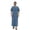 Light Blue, variant on Traditional Arabic Jubba Thobe For Middle Embroidered Short Sleeve Style Kaftan Tunic Comfortable Loose Fit/Blue/S