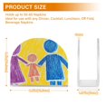 thumbnail image 3 of Children Doodle Family Thick U Shape Acrylic Napkin Holder Non Slip Space Saving for Kitchen, 3 of 9