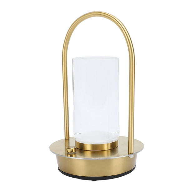Lámpara de Mesa, Lámpara de Mesa de Metal Moderna 2000 Mah Inalámbrica para Sala de Estar