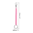 thumbnail image 2 of Retractable Coil Spring Keychain with Lobster Clasp Keyring 17cm Pink 5 Pcs, 2 of 6