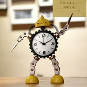 Apooke Gear Robot Desktop Alarm Clock for Creative Student Silent for Time Clocks