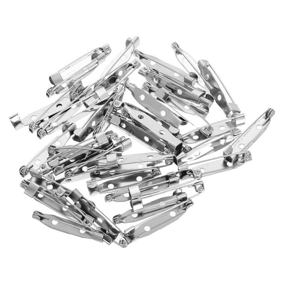UNOMOR 50Pack Brooch Pins Silver with Elegant Finish for Everyday Wear Securing Papers for Crafting Enthusiasts