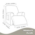 thumbnail image 5 of Housse de Fauteuil Inclinable Extensible Couverture Complète Couleur Unie Housse de Canapé de Remplacement, 5 of 5