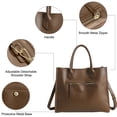 thumbnail image 4 of Bolso de mano para mujer Adepaton maletín de gran capacidad de piel sintética BST3009499-3, 4 of 5
