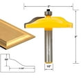 thumbnail image 1 of 1/2in Shank Woodworking Cove Raised Panel Router Bit Cemented Carbide Router Bit for Electric Wood Routers Engraving Machines Yellow Heat Resistant Coating High Hardness Long Servi, 1 of 7