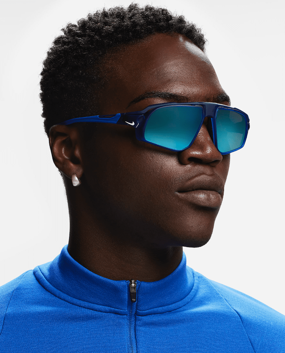 Sunglasses NIKE FLYFREE M FV 2391 410 Matte Navy/Blue Mirror