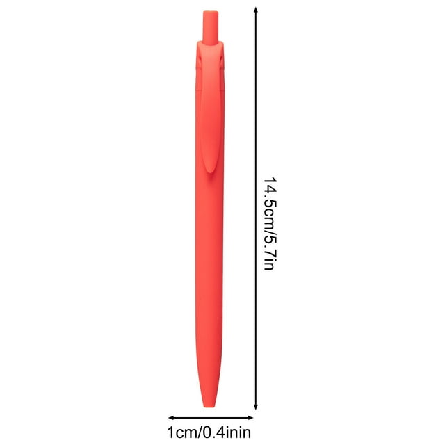 Stylo Gel Rouge 0,5 mm à Barillet Rétractable Transparent Correction Marquage Surlignage Stylo pour Enseignants Fournitures de Révision de Bureau