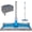 Blue, variant on ITTAHO Microfiber Flat Mop Floor Cleaning with Stainless Steel Telescopic Handle Wet Dry Mopping, Purple