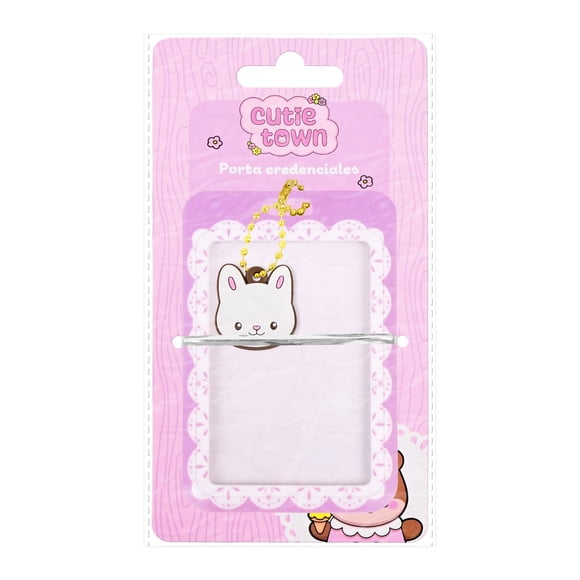 Portacredenciales Prichos Cutie Town Multicolor de Plástico PVC y Metal 1 Pieza