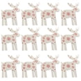 thumbnail image 1 of Yuarrent Paquete de 100 adornos colgantes Material de primera Colgante de Artesanía Diseño único Decoración navideña Rodajas de Kits de decoración para fiestas rojo blanco StiftWeihnachtsbaum Yuarrent HA059725-03B, 1 of 6