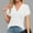 White, variant on Xqxayjr Short Petal Sleeve Blouses for Womens Summer Under $5 Dressy Casual Solid Color Tops V Neck Cute Spring Tunic Tops Mother Day Gifts