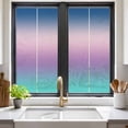 thumbnail image 3 of Blue Purple Window Privacy Film Pink Teal Gradient Decorative Glass Window Film UV Blocking Static Cling Non-Adhesive Sticker Covering for Home Door 19.6 x 39.3 inches, 3 of 8