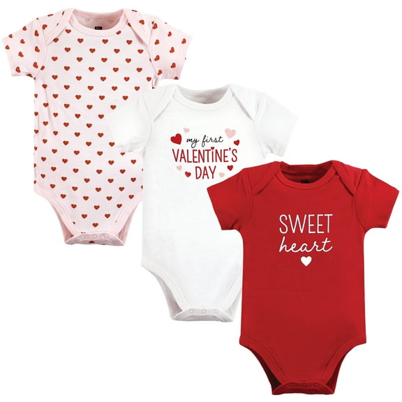 Luvable Friends Hudson Baby Bodysuits, Valentine Arrow, 0-3M