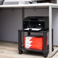 thumbnail image 6 of Mind Reader Rolling Printer Cart, Utility Cart, Printer Stand, Under Desk Storage, Black, 6 of 12