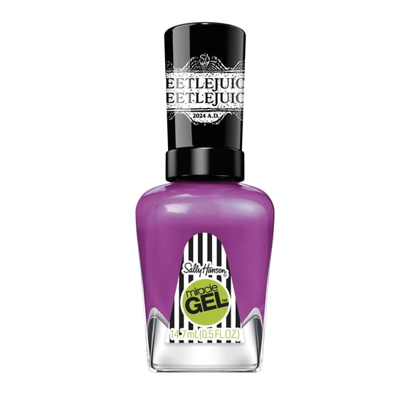 Sally Hansen Miracle Gel Nail Polish, Beetlejuice Collection, Say It Three Times
