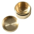 thumbnail image 4 of Pastillero portátil Yuyangstore organizador redondo de latón resistente Contenedor sellado impermeable, 4 of 7