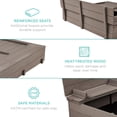 thumbnail image 4 of Sandbox Best Choice Products para niños, madera, exterior, con banco, 4 of 7