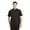 Black, variant on Toptie Unisex Black Short Sleeve Chef Coat Jacket with Gray Collar