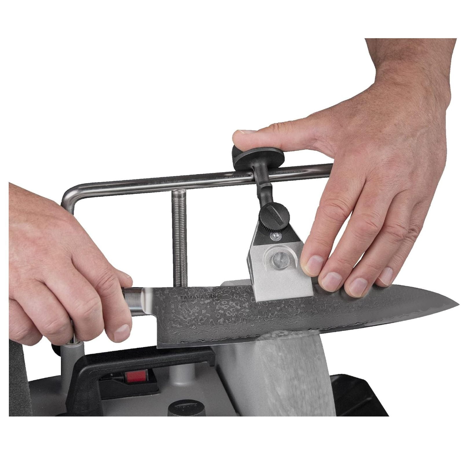 KJ-45 Centering Knife Jig. The Knife Jig that Turns Your Sharpening System T-8, T-7, T-4, T-3, etc. into a Professional Knife Sharpener.