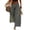 Silver, variant on Women's Plaid Barrel Pants Wide Leg Elastic Waist Casual Culottes Pants Breathable Drawstring Loose Pants With Pocket Fluorescence Yellow 2XL