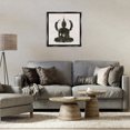 thumbnail image 3 of Stupell Industries Sitting Buddha Sun Rays Religious & Spiritual Painting Black Floater Framed Canvas Art Print Wall Art, 25 x 25, 3 of 10