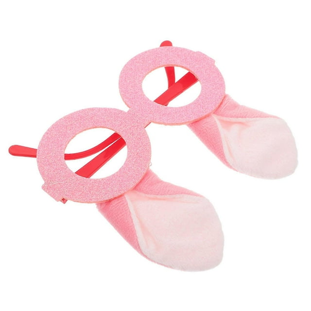 Easter Decorations Party Cute Easter Bunny Glasses Frame Costume Accessories Pink Plastic for 1Pack