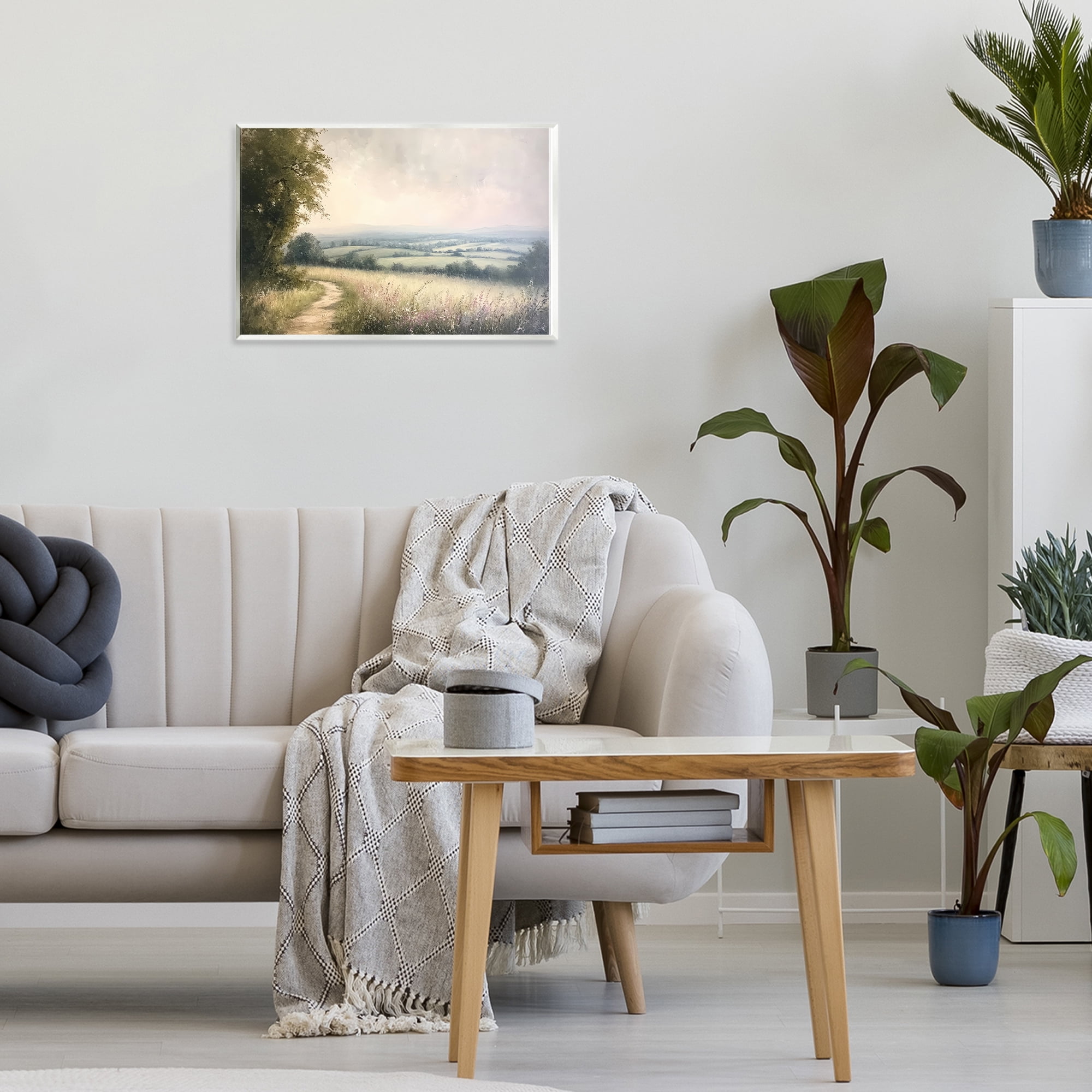 Stupell Industries Rolling Farmlands in Distance Wall Plaque Art, design by Petal Prints Design