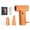 Orange, variant on Portable Handheld Fan w/ LED Light, 130000RPM Turbo Dry Mini Air Blower Violent Fan Super Turbofan Brushless Motor Rechargeable, Black
