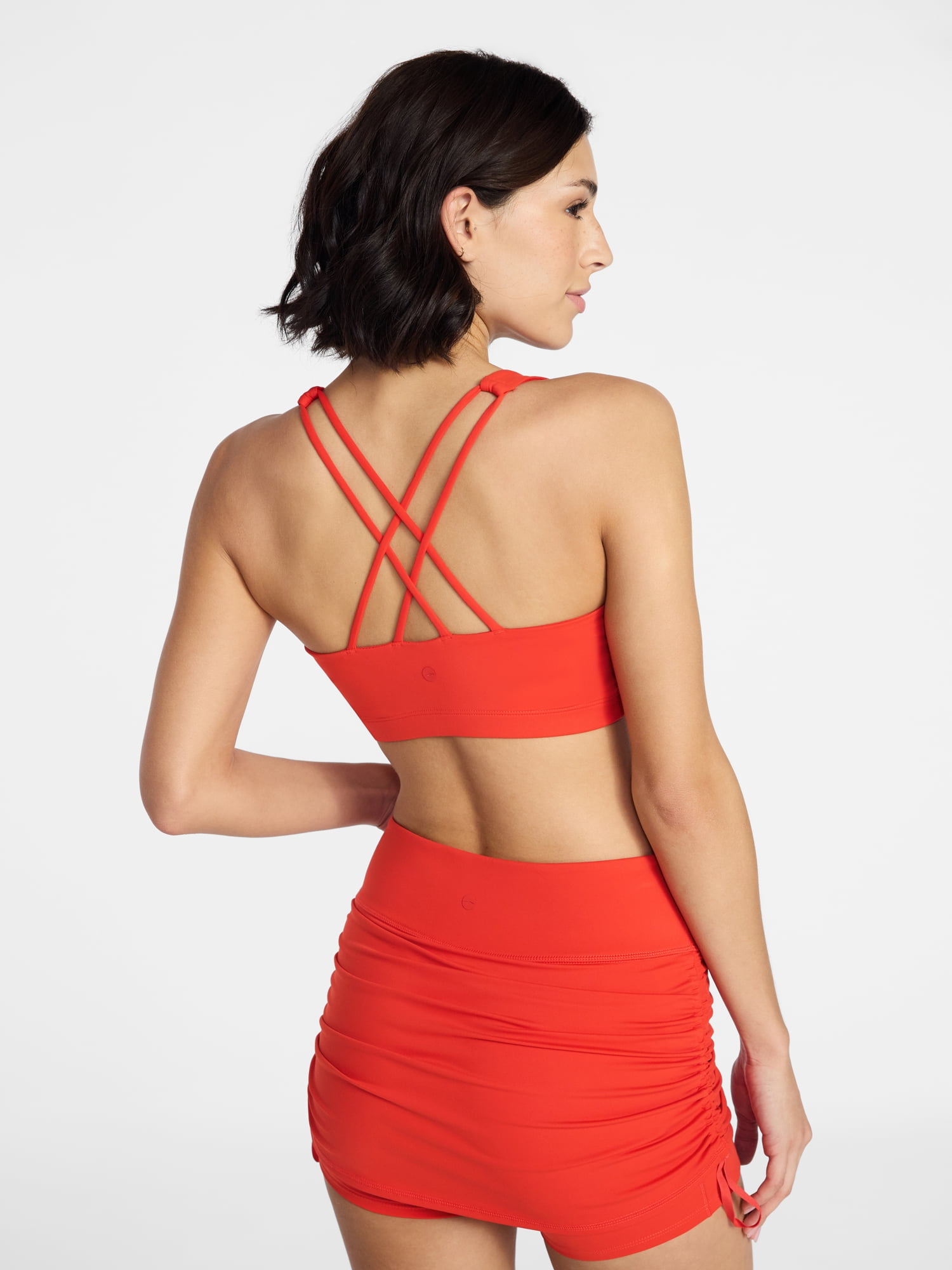 Avia Women's Color Side Ruched Sports Bra, Sizes XS-XXXL