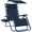 Navy, variant on Folding Zero Gravity Outdoor Recliner Patio Lounge Chair w/Adjustable Canopy Shade, Headrest, Side Accessory Tray, Textilene Mesh - Burgundy