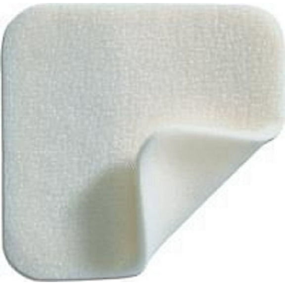 Mepilex Silicone Foam Dressing Square Adhesive without Border Sterile 4 X 4 Inch, 10 Boxes of 5