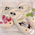 thumbnail image 2 of Creative DIY Crocs Slipper Cartoon Strawberry Bear Funda Para Teléfono iPhone 14 13 12 Pro Max 11 14Pro Silicona A Prueba De Golpes Cubierta Trasera Suave Resistente Los Protectora, 2 of 4
