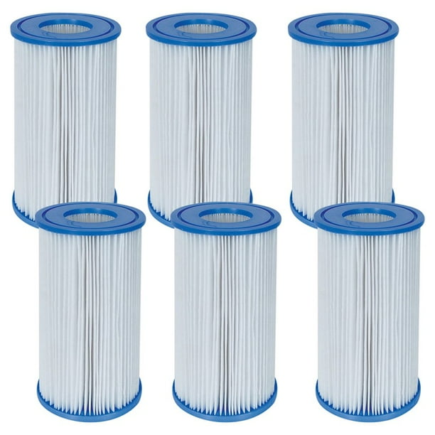(Pack of 6) Type A Or C Filter Cartridges For Swimming Pools Easy Set