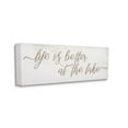 thumbnail image 3 of Life Better At The Lake Phrase Inspirational Graphic Art Gallery Wrapped Canvas Print Wall Art, 3 of 7