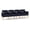 Open House Navy, variant on Belmont Lounge Reception 4 Seat Tandem Seating / Natural Wood Legs / Blue