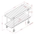 thumbnail image 2 of Bowery Hill Wood Natural 3-Piece Coffee Table Set with Wheels, 2 of 20