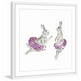 thumbnail image 3 of Marmont Hill "Dancing Rabbits" by Thimble Sparrow Framed Painting Print, 3 of 5