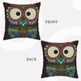thumbnail image 3 of Kll Boho Owl Decorative Throw Pillow Covers Velvet Soft For Couch Sofa Bedroom Living Room Outdoor -20"X20", 3 of 8