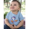 thumbnail image 2 of Cute Bird Riding Airplane  T-Shirt Infant -Image by Shutterstock,  12 Months, 2 of 4
