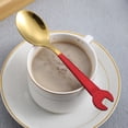 thumbnail image 3 of Tnobhg 1 Set Dessert Scoop Comfortable Grip Easy to Clean Sturdy Anti-rust Creative Souvenir Good-looking Stainless Steel Spanner Spoon Home Supply, 3 of 8