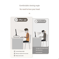 1 * Adjustable Desktop Monitor Stand-White